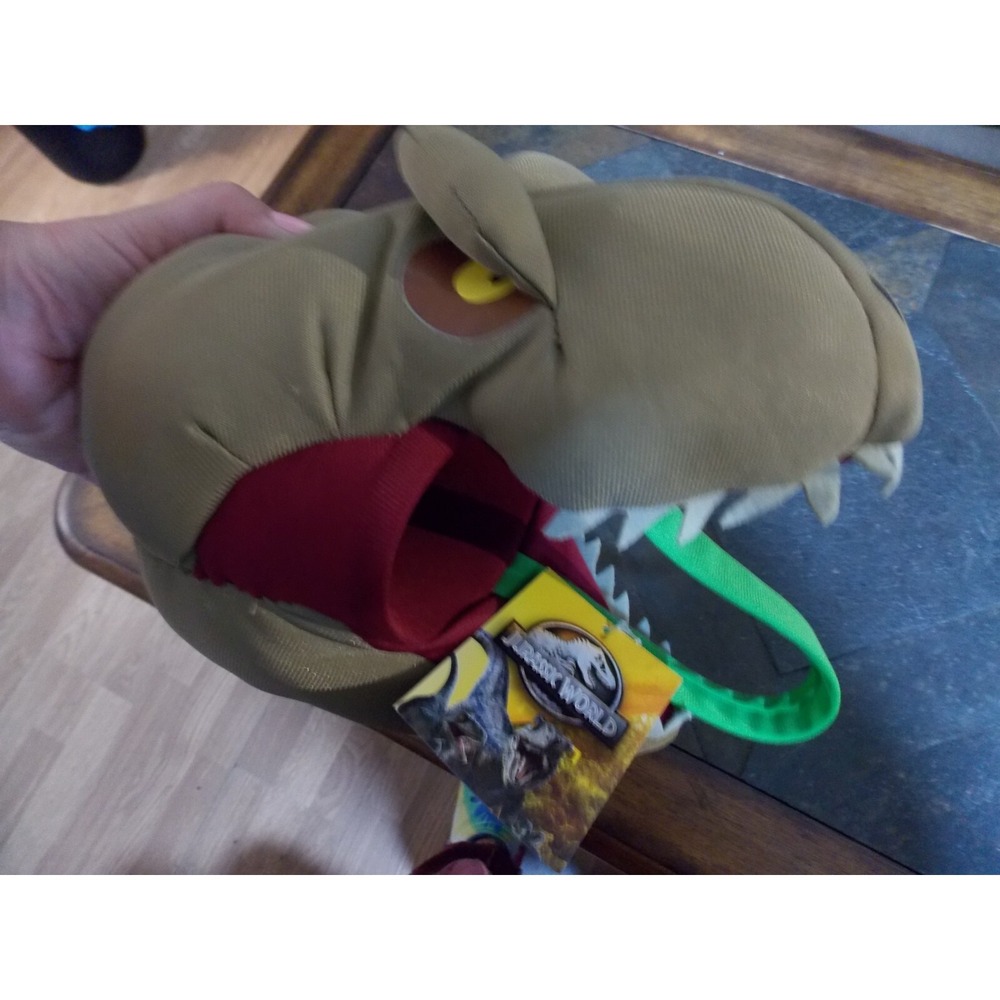 Jurassic Park World Easter Halloween Basket ‎ Universal Dinosaur Head Plush NWT